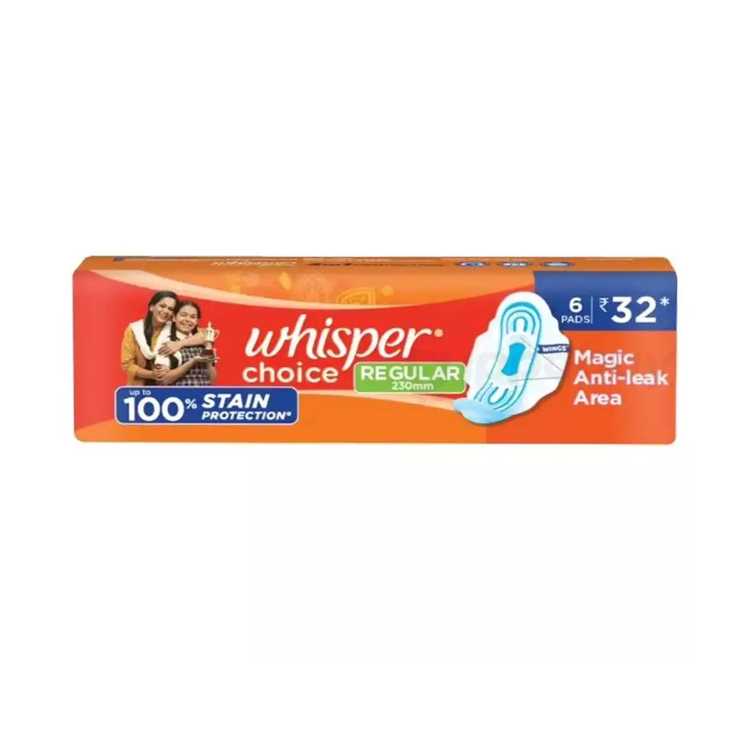 Whishper Choice Regular (6pad) - 35rs